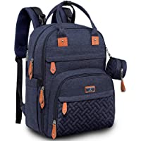 BabbleRoo Mochilas de Pañales para Bebé- Gran Capacidad Mochila de Cambio Bolsa para Pañales con Cambiador y Porta…